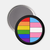 GLBT Solidaritätsmagnet Magnet (Vorderseite/Rückseite)
