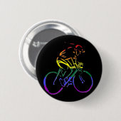GLBT Stolz-Radfahrer Button (Vorne & Hinten)