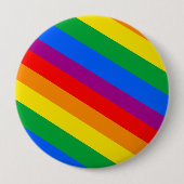 GLBT Stolz Stripes 2 Button (Vorderseite)