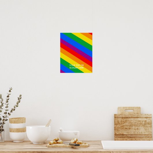 GLBT-Streifen 2 Poster (Küche)