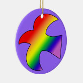 GLBT Taube Keramik Ornament (Rechts)