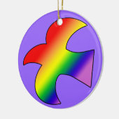 GLBT Taube Keramik Ornament (Links)