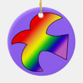 GLBT Taube Keramik Ornament (Hinten)