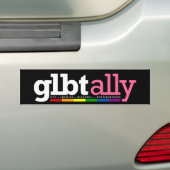 GLBT Verbündet-Schwarz-Autoaufkleber Autoaufkleber (Auf Auto)