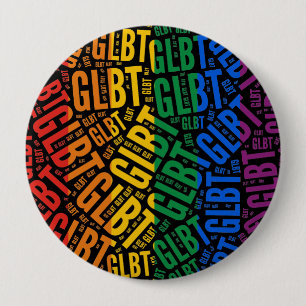 GLBT WORD PATTERN FARBE -.pnng Button