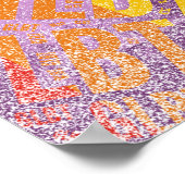 GLBT WORD PATTERN FARBE -.pnng Poster (Ecke)