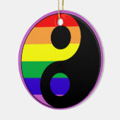 GLBT YinYang Keramikornament (Links)