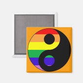GLBT YinYang Magnet (Vorderseite/Rückseite)