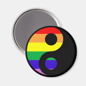 GLBT YinYang Magnet (Vorderseite/Rückseite)