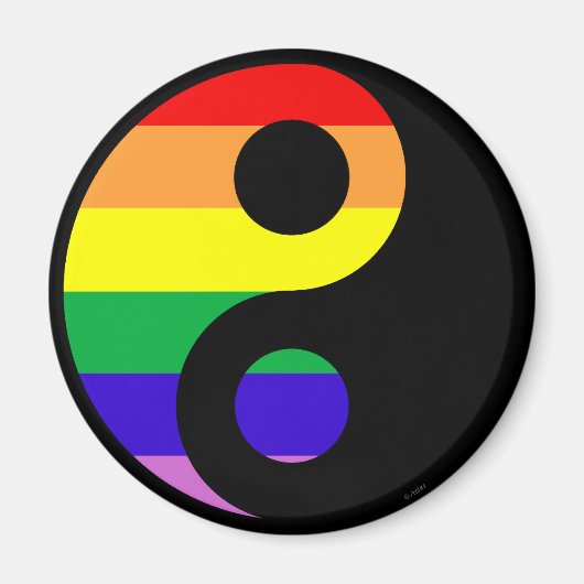GLBT YinYang Magnet (Vorne)