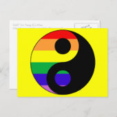 GLBT YinYang Postkarte (Vorne/Hinten)