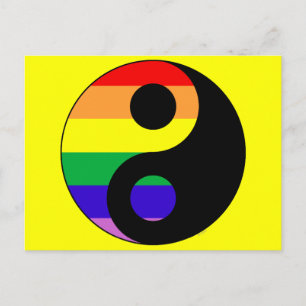 GLBT YinYang Postkarte
