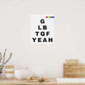 GLBTQF Yeah! Poster (Küche)