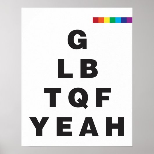 GLBTQF Yeah! Poster (Vorne)