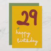 GLEAM GLADE - Einladungskarte zum Geburtstag (Vorne/Hinten)