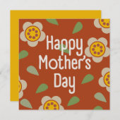 GLEAM GLADE - Mother's Day Floral Invitation Card Einladung (Vorne/Hinten)