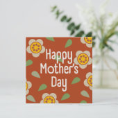 GLEAM GLADE - Mother's Day Floral Invitation Card Einladung (Stehend Vorderseite)