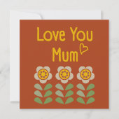 GLEAM GLADE - Mother's Day Floral Invitation Card Einladung (Vorderseite)