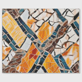 Gleaming Crystal Mosaik Geschenkpapier (Flach)