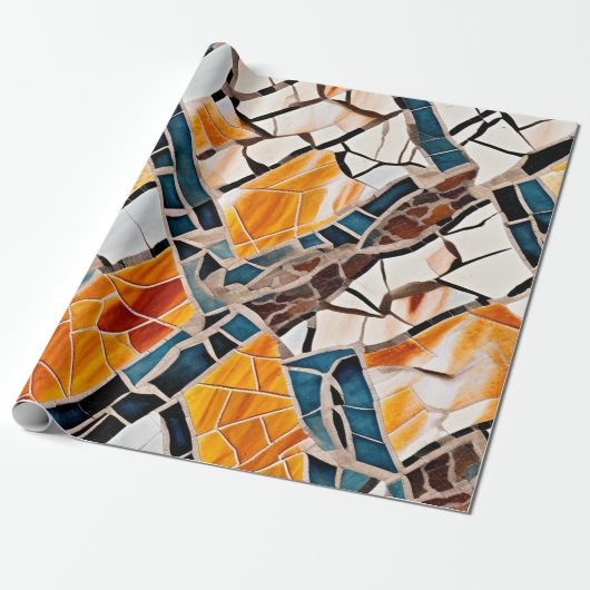 Gleaming Crystal Mosaik Geschenkpapier (Ungerollt)