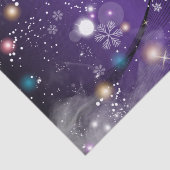 Gleaming Dreamy Lila Weihnachten Winter Wunderland Seidenpapier (Ausschnitt)