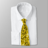 Gleaming Gold Sequel Sparkle Neck Tie Krawatte (Gebunden)