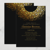 Gleaming Grad Einladung (Vorne/Hinten)