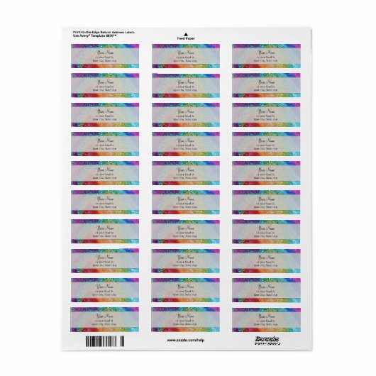 Gleaming Rainbow Glitzer Swirl (Vorne)