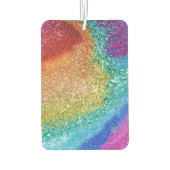Gleaming Rainbow Glitzer Swirl Autolufterfrischer (Rückseite)