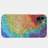 Gleaming Rainbow Glitzer Swirl Case-Mate iPhone Hülle (Rückseite (Horizontal))