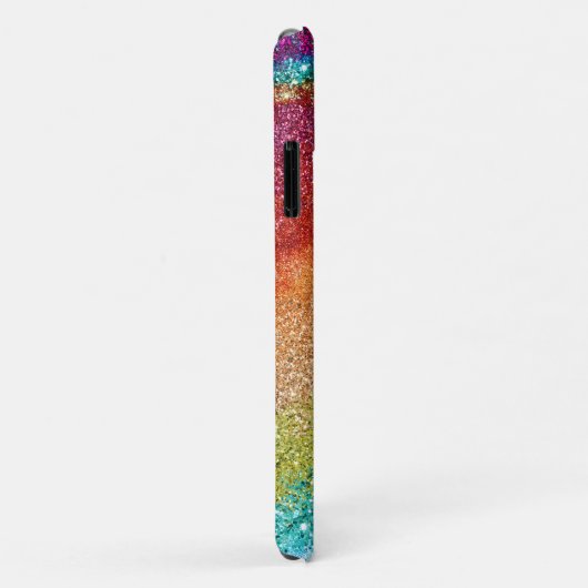 Gleaming Rainbow Glitzer Swirl Case-Mate iPhone Hülle (Hinten/Rechts)