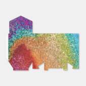 Gleaming Rainbow Glitzer Swirl Geschenkschachtel (Ungefaltet)