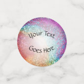 Gleaming Rainbow Glitzer Swirl Konfetti (Klein Vorderseite)