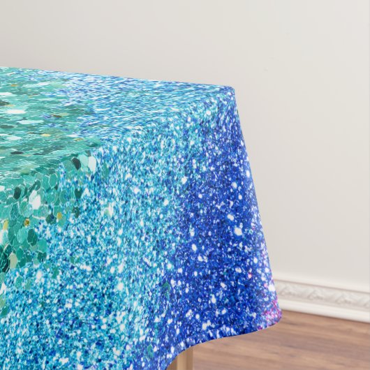 Gleaming Rainbow Glitzer Swirl Tischdecke (Beispiel)