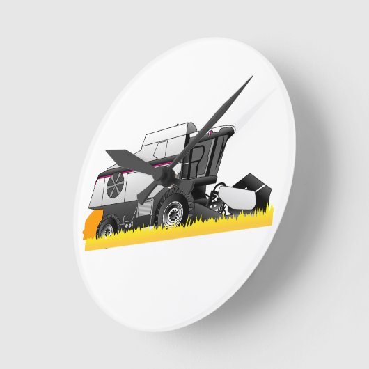 Gleaner Runde Wanduhr (Winkel)