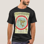 Gleason 1892 Flat Earth Map  Research Flat Earth  T-Shirt (Vorderseite)