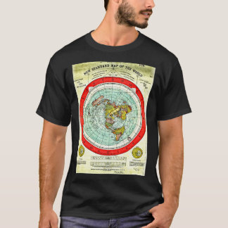 Gleason 1892 Flat Earth Map Research Flat Earth T-Shirt
