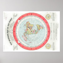 Gleason's NEUE STANDARDKARTE DER WELT - High Rez Poster