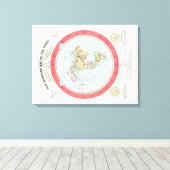Gleason's NEUE STANDARDKARTE DER WELT - Leinwand (Insitu (Holzboden))