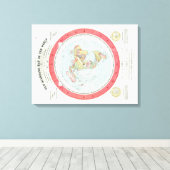 Gleason's NEUE STANDARDKARTE DER WELT - Leinwand (Insitu (Holzboden))