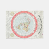 Gleasons NEUE STANDARDkarte der WELTdecke Fleecedecke (Vorderseite (Horizontal))