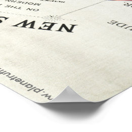 Gleason's NEUE STANDARDKARTE DES WELTPosters Poster
