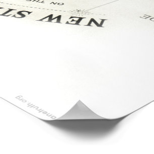 Gleasons "NEUE STANDARDkarte von der WELT" Plakat