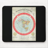 Gleason's New Standard Map Of The World - Flat Ear Mousepad (Vorne)