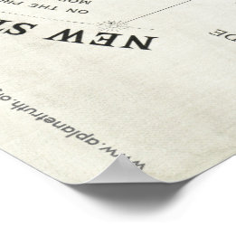 Gleason's "NEW STANDARD MAP OF THE WORLD" Poster