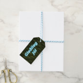 Gleðileg Jól - Conifers Geschenkanhänger (Mit Garn)