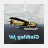 Gleðileg jól - de Havilland DH3-C Otter Ornament Aus Glas (Rückseite)