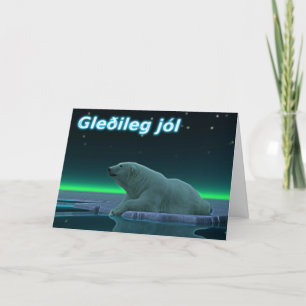 Gleðileg Jól - EisEdge Polar Bear Feiertagskarte