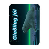 Gleðileg jól - Eiskantenbär Magnet (Vertikal)