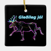Gleðileg jól - Electric Moose Keramikornament (Vorderseite)